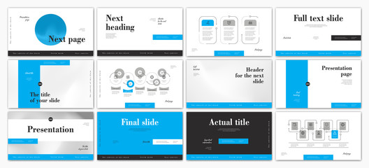 Presentation template design