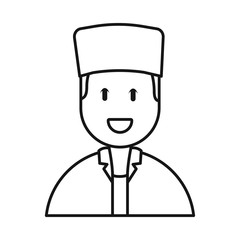 Isolated object of physician and professional sign. Set of physician and laboratory stock vector illustration.