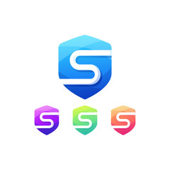 shield padlock logo app defense