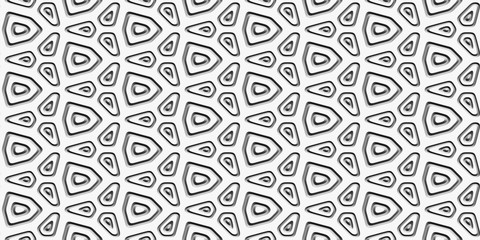 Abstract decorative 3D white background. Seamless pattern. Rendering illustration.