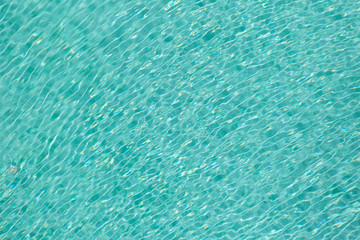 Shine wave reflection in the blue pool