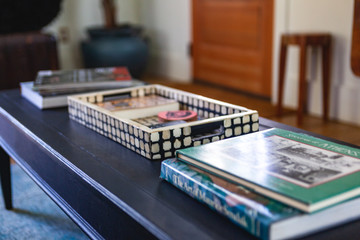 Books On Top of Coffee Table