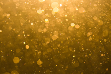 Abstract gold bokeh