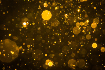 Obraz premium Abstract blur gold sparkle bokeh
