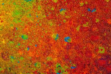 Colorful background made of Indian colorful dyes