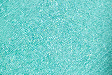 Fototapeta na wymiar Shine wave reflection in the blue pool