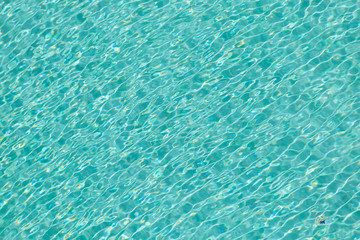 Shine wave reflection in the blue pool