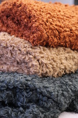 Multi-colored fabric as a background