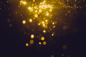 Gold abstract bokeh