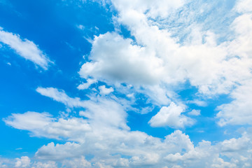 Beautiful sky and white clouds in daylight