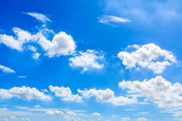 Beautiful sky and white clouds in daylight