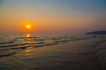 Fototapeta premium Sky and beach before sunset