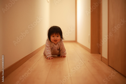 ハイハイする赤ちゃん Wall Mural Wallpaper Murals Yamasan