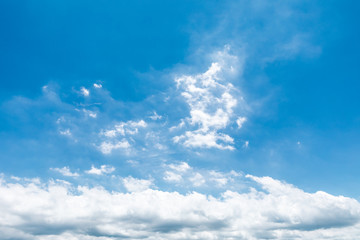 Beautiful sky and white clouds in daylight