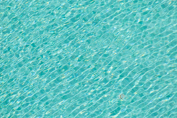 Shine wave reflection in the blue pool