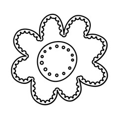 beautiful flower garden isolated icon