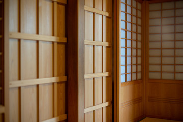  Japanese style wooden slide door