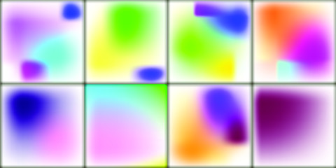 Fototapeta premium Set of Vector EPS 10 illustration Gradient Background Texture. Template for design, banner, flyer, business card, poster, wallpaper, brochure, smartphone screen, mobile app.