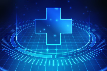 2D illustration medical structure background