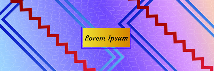 Abstract modern background. Geometric shapes and lines. Colorful gradient vector texture