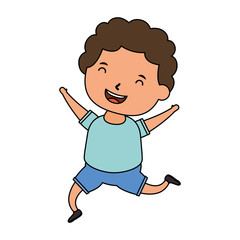 cute little boy comic character