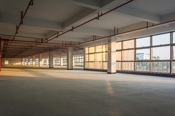 Empty room in a building