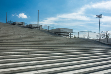 Granite stairs leading upstairs