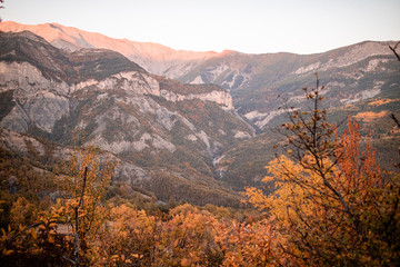 Mountains - view from Château-neuf d'Entraunes