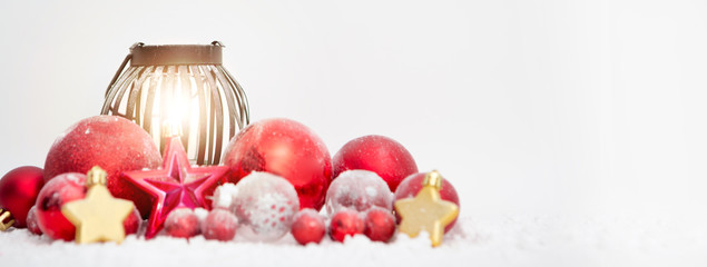 Christmas background with ornament and light atmosphere