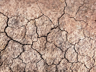 The ground has cracks in the top view for the background