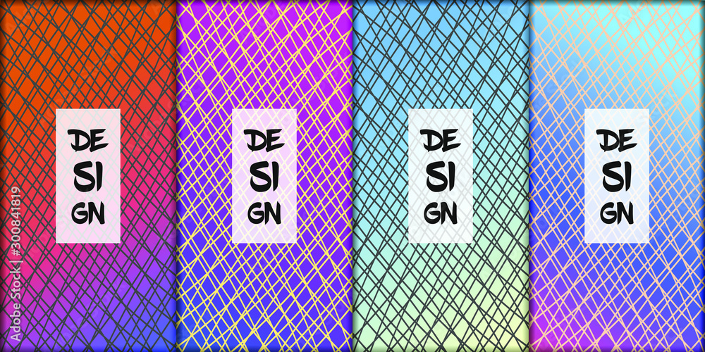 Poster abstract modern background. geometric shapes and lines. colorful gradient vector texture