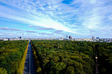 berlin panorama with tiergarten