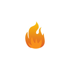 Fire illustration logo design template