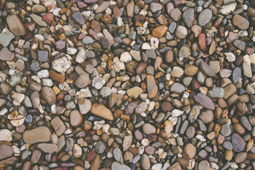Brown color Pebbles stone background