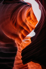 Beeindruckende Sandstein Formationen im Lower Antelope Canyon in Page/arizona USA