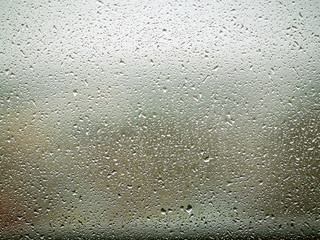 Rain drops on window