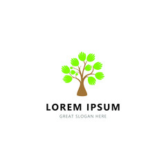 tree icon logo design template. vector illustration