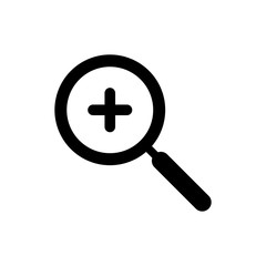 Magnify Zoom and Search Symbol Icon Vector Design Illustration EPS 10