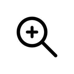 Magnify Zoom and Search Symbol Icon Vector Design Illustration EPS 10