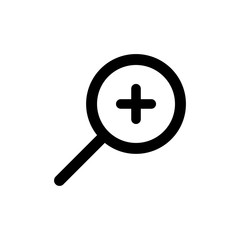 Magnify Zoom and Search Symbol Icon Vector Design Illustration EPS 10