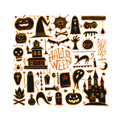 Halloween background for your design