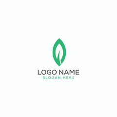 Eco/natural leaf logo design template full vector
