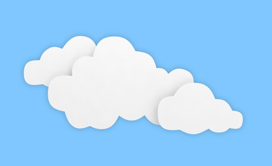 cloud background sky blue white empty 