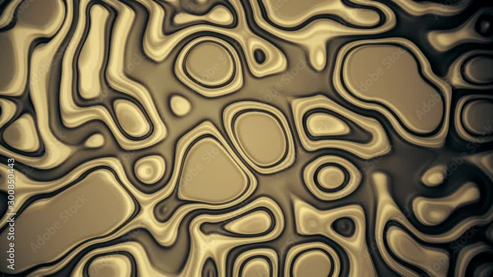 Aufkleber abstract motion background with liquid dim olive and shining oil texture, wavy smooth surface with l