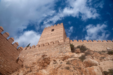 Fototapeta na wymiar Conjunto Monumental de la Alcazaba de Almería, Andalucía