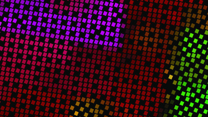 Geometric design. Halftone geometric design with a set of colorful abstract rhombuses. Multicolor, rainbow vector layout with lines, rectangles. Decorative design in an abstract style with rectangles.