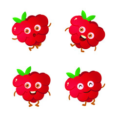 Berry Fruit Character Set So Funny
