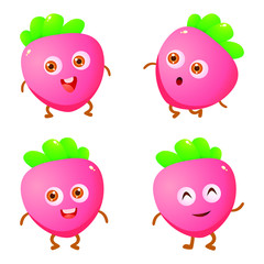 Lobak Fruit Character Set So Funny