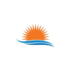 Obraz premium sun Logo Icon Vector illustration design