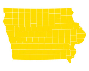 Karte von Iowa